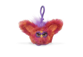 Furby Pluche Sleutelhanger 6cm roze/oranje