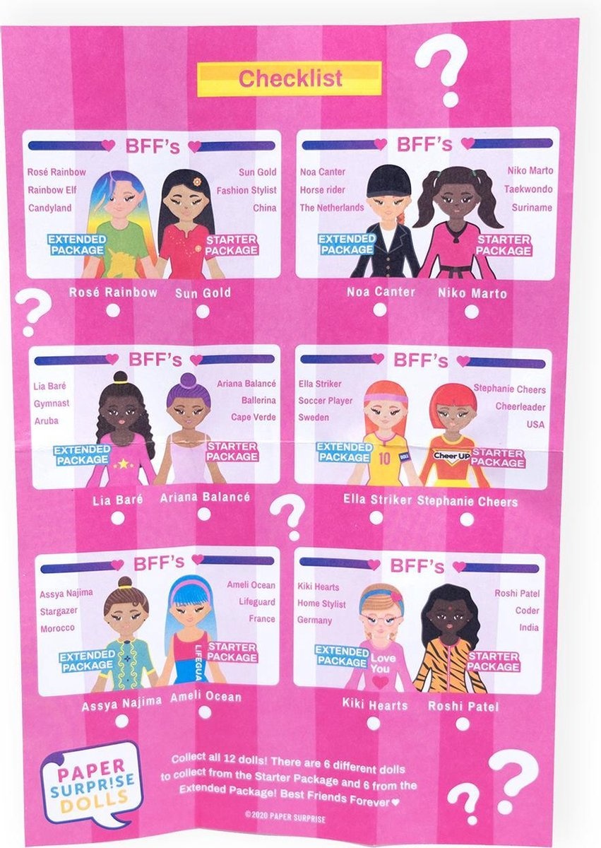 Paper Surprise Dolls - Extended Package