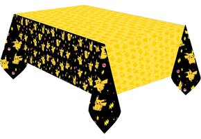 Amscan Pokemon tafelkleed - 120 x 180 cm - geel/zwart - papier