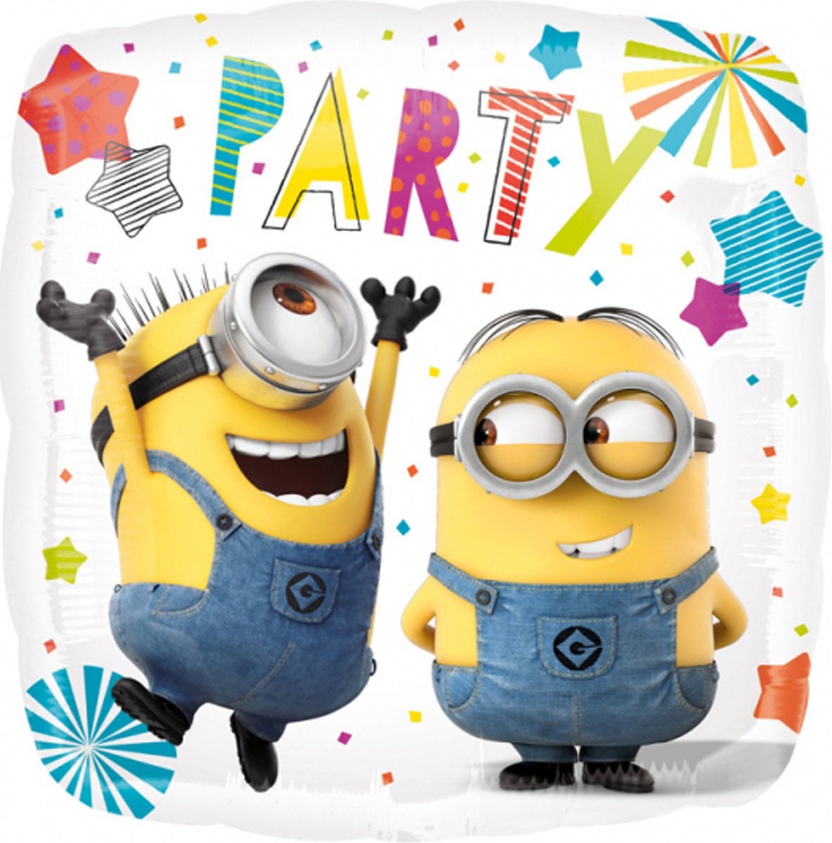 AMSCAN - Aluminium ballon Minions Party! 43x43cm
