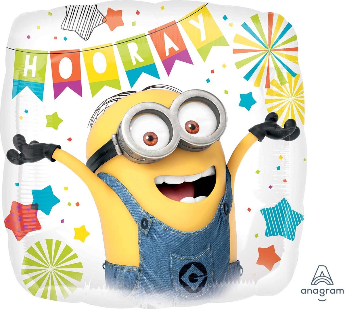 AMSCAN - Aluminium ballon Minions Party! 43x43cm