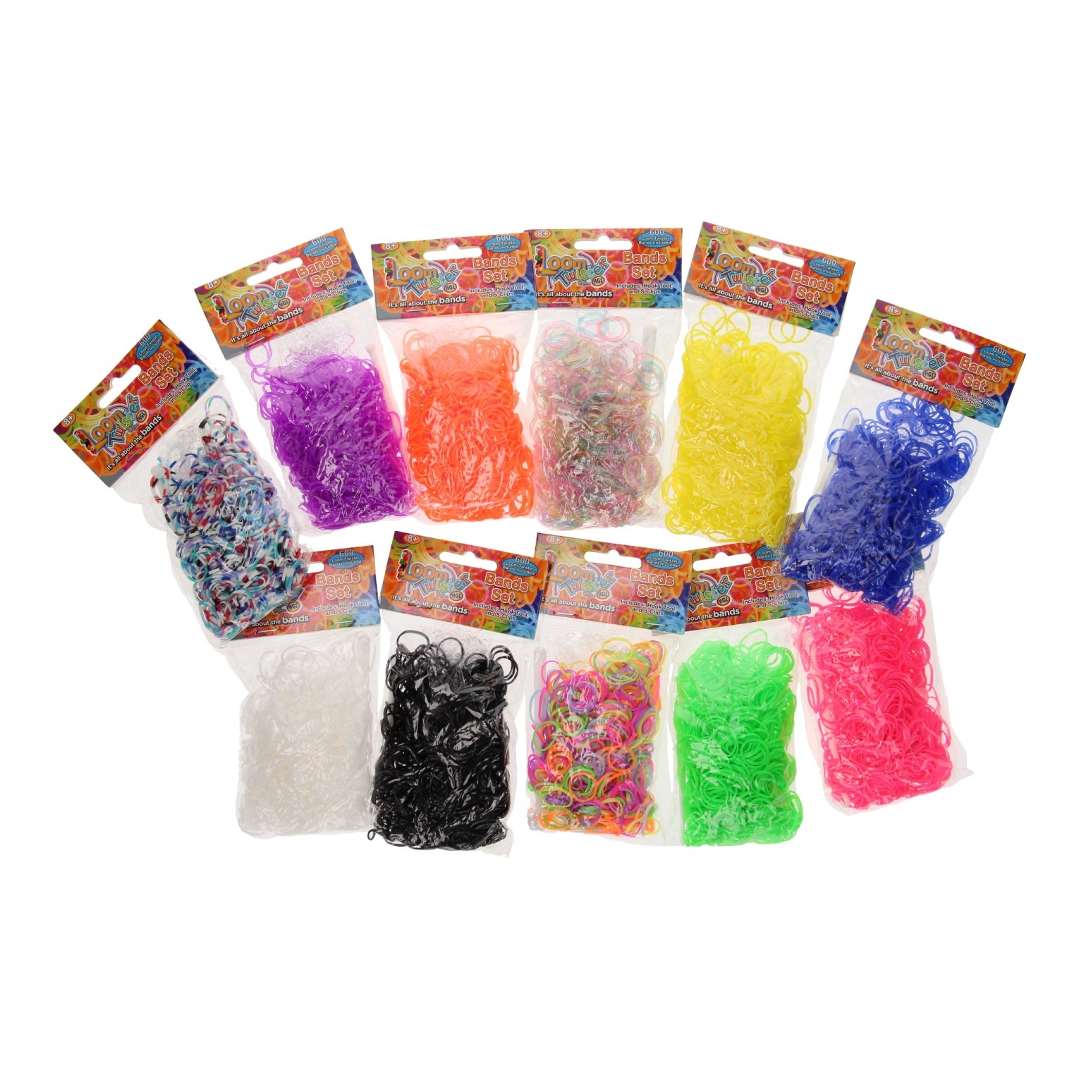 Loom Twister Bands 300 stuks - 1 zakje assorti uitgeleverd