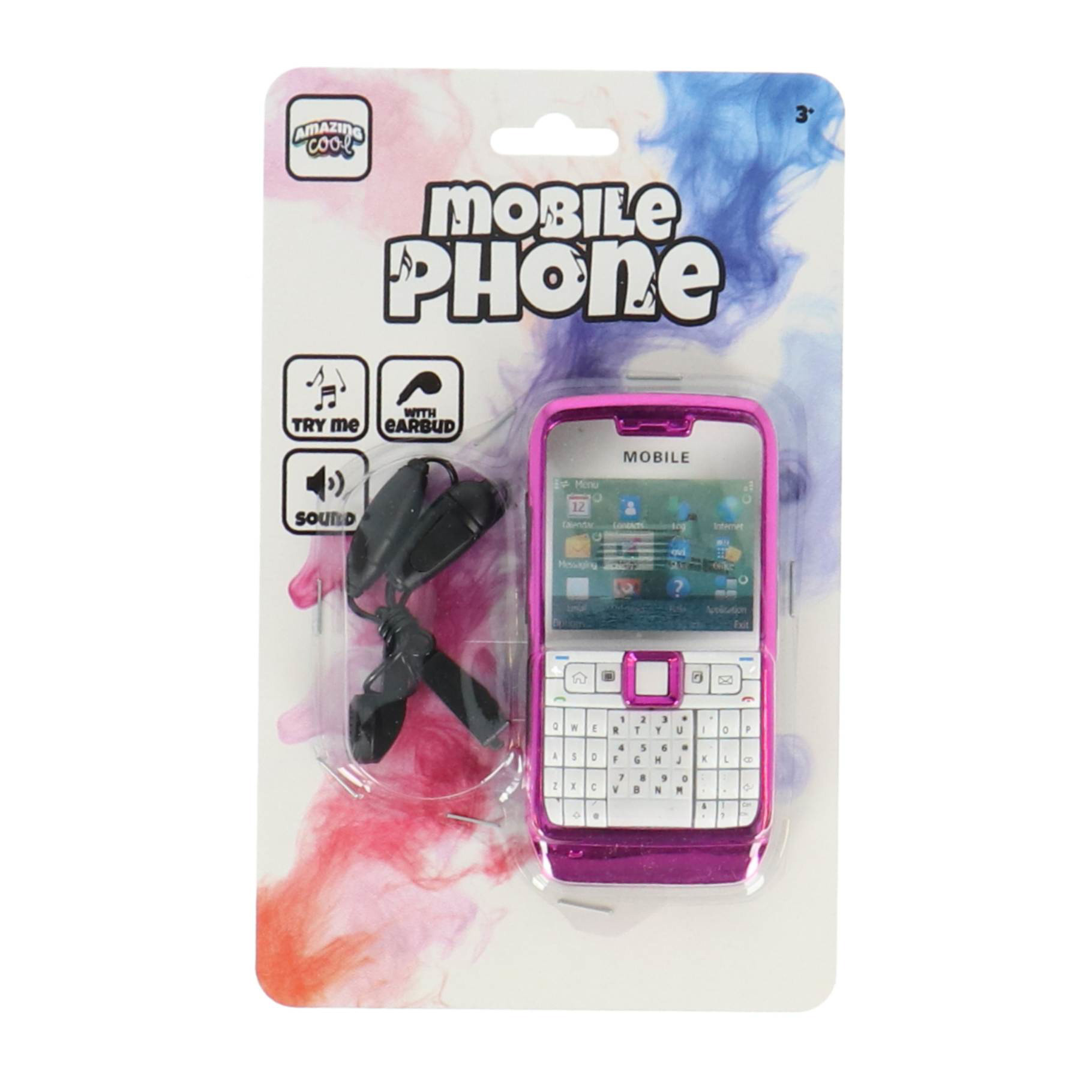 Kinder Mobiele telefoon met geluidjes en oordopjes - Paars