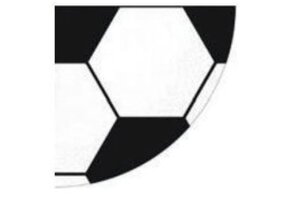 Voetbalservetten rond 32cm - 12 stuks