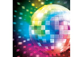 Amscan Servetten Disco Fever 70's 33 X 33 Cm Papier 16 Stuks