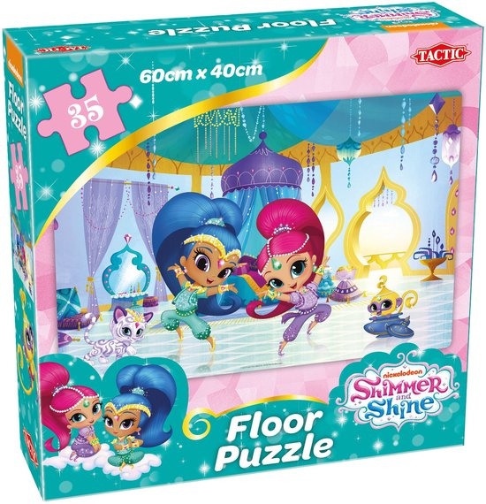 Tactic Shimmer & Shine Vloerpuzzel – Puzzel – Vanaf 3 jaar – 35 stukjes – 60x40 cm