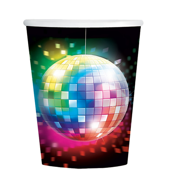 Disco Fever 70's Bekers Karton 250ml 8 stuks