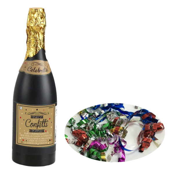 Confetti kanon Champagne fles 33cm