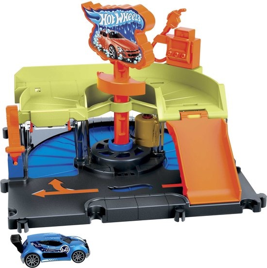 Hot Wheels® City Centrum Express Autowasstraat Speelset