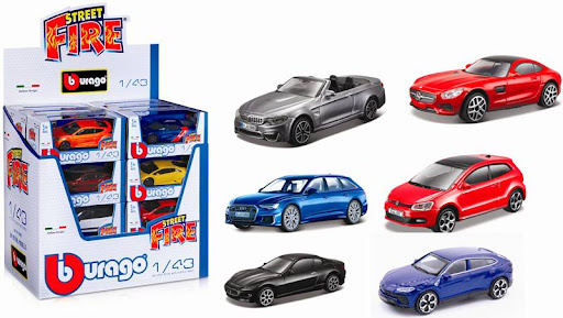 Bburago: Auto Street Fire 1:43 - 1 exemplaar assorti uitgeleverd - Verpakkingsschade