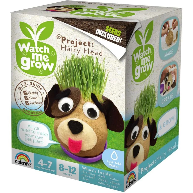 Watch me Grown Project Hairy Head - Groei je eigen plantje