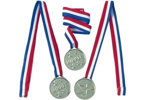 Amscan Medailles Winner 4,4 cm - 12 Stuks