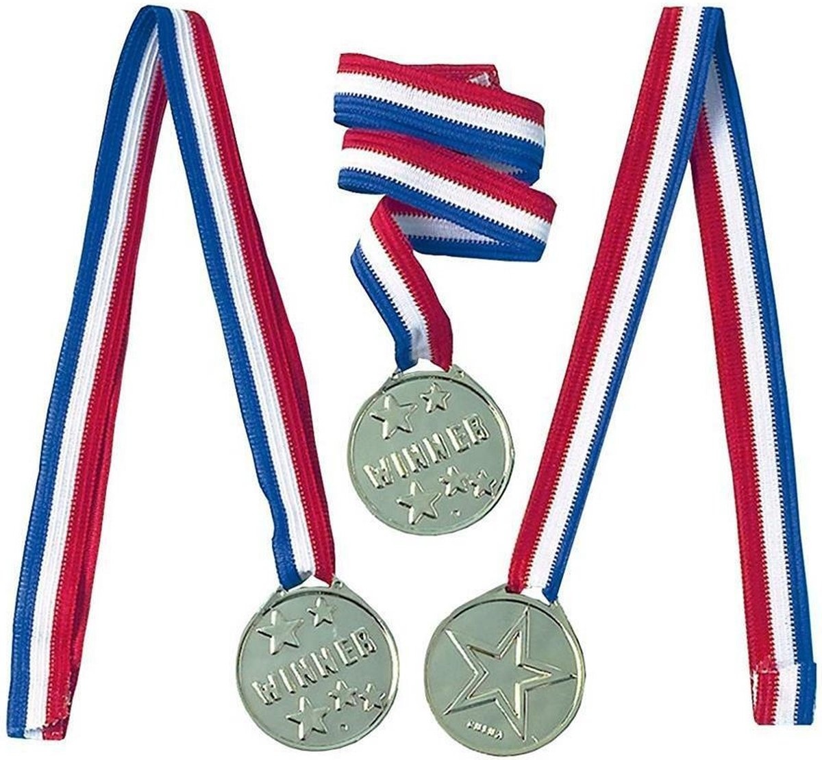 Amscan Medailles Winner 4,4 cm - 12 Stuks