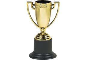 Amscan Trofee Goud 10 Cm - 6 Stuks