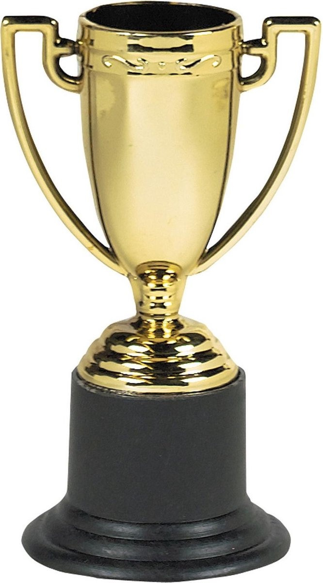 Amscan Trofee Goud 10 Cm - 6 Stuks