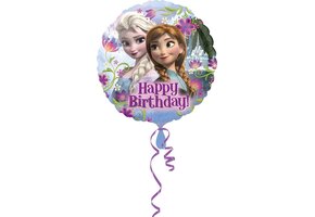 Disney - Happy Birthday ballon van Frozen - Decoratie > Ballonnen - 43 cm