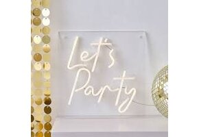 Neonlamp Let's Party wit Ginger Ray