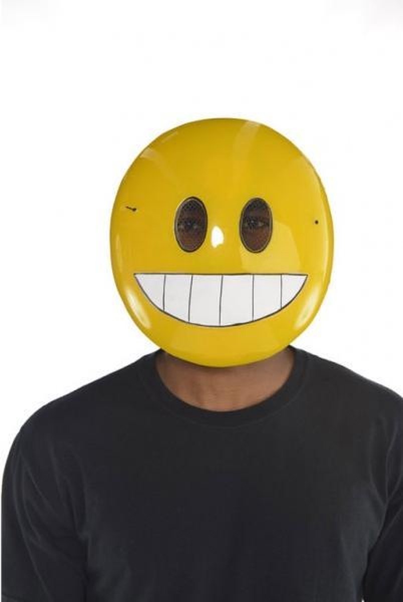 Amscan Emoji Masker Smiley Geel One-size