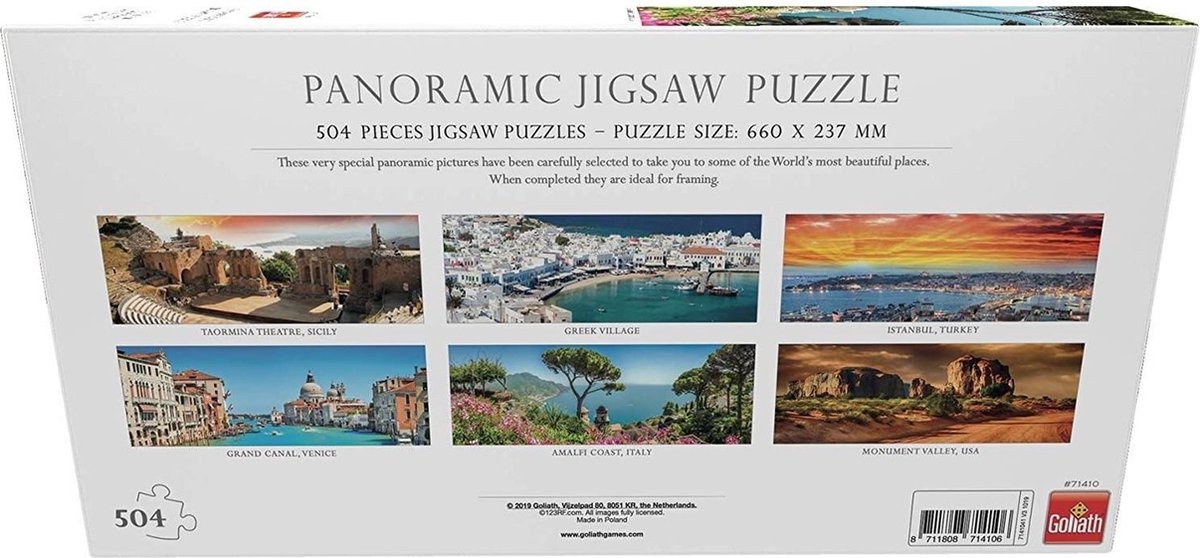 Panoramic Puzzle Amalfi Coast - Legpuzzel - 504 puzzelstukjes