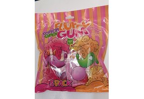 Fluffy Gum Cotton Candy Uitdeelzak met 6 zakjes Aardbei en Cola (6x5gr) 30 gram