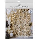 Ginger Ray Sequin Champagne Gold Hanging Backdrop - Glitter decoratie gordijn 2m