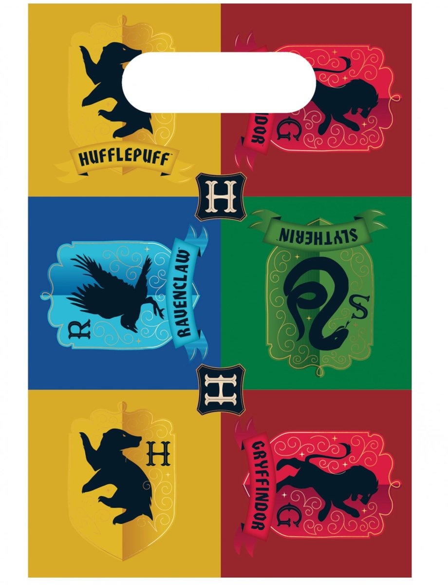 Uitdeelzakjes Harry Potter - Traktatie tasjes 8 stuks