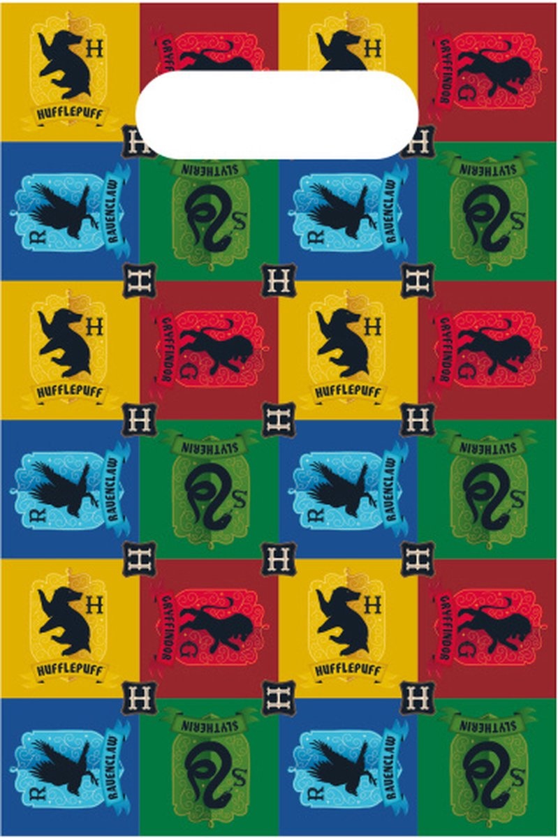Uitdeelzakjes Harry Potter - Traktatie tasjes 8 stuks