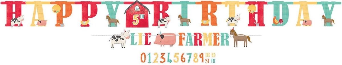 Amscan Letterslinger Lil' Farmer Junior 2-delig