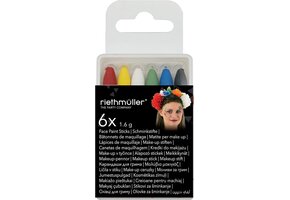 Riethmüller Schminkpotloden Halloween 1,6 Gram Wax 6-delig