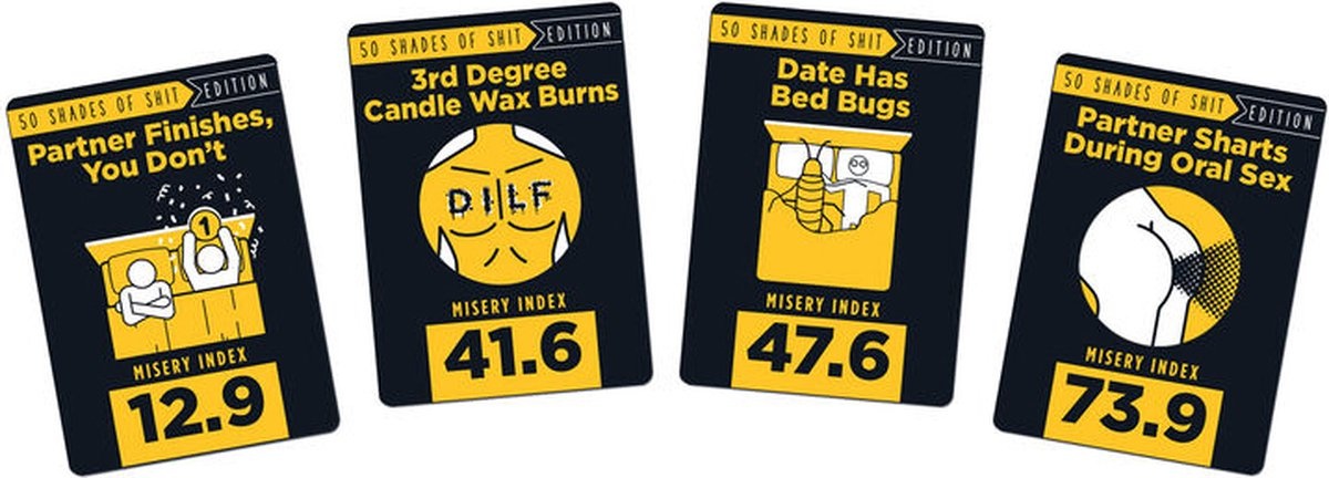 Shit Happens 50 Shades of Shit 18+ - Engelstalig Kaartspel - Partyspel