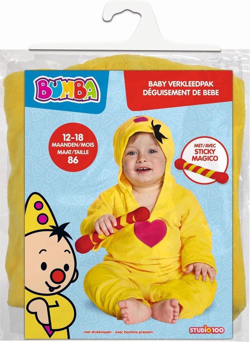 Bumba verkleedkleding - 12 t/m 18 maanden - Incompleet exclusief Sticky Magico
