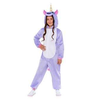 Child Costume Plush Unicorn Onesie Age 10-12 years