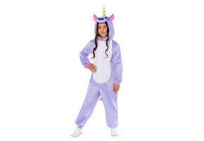 Child Costume Plush Unicorn Onesie Age 6-8 years