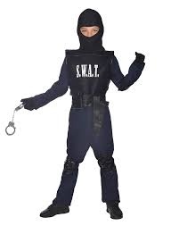 SWAT Agent Kinderkostuum Deluxe 3-4 jaar