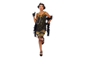 Amscan Charleston Lace Flapper - Jaren 20 Gatsby dames kostuum maat S