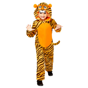 Carnaval tijger onesie 10-12 jaar