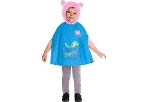 Amscan Kostuum George Cape Junior Lichtblauw/roze 2-3 Jaar