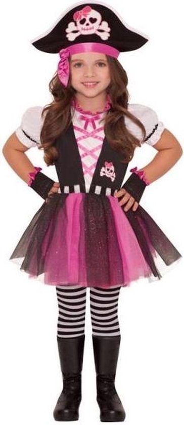 Amscan Verkleedpak Dazzling Pirate Roze Mt 4-6 Jaar