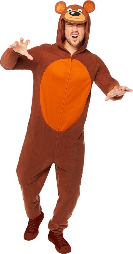 canaval kostuum onesie beer volwassen standaard