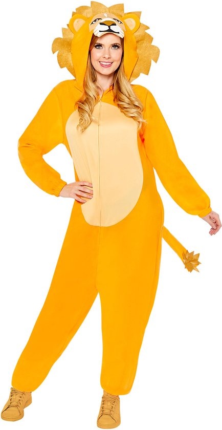 Onesie Leeuw Met Capuchon Volwassenen Lionel - Onesize M/L