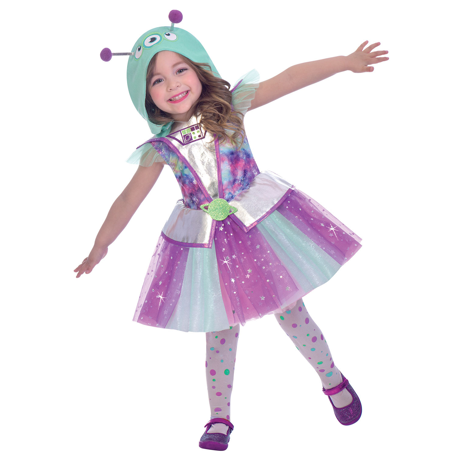 Amscan Carnaval Alien kostuum - 4-6 jaar