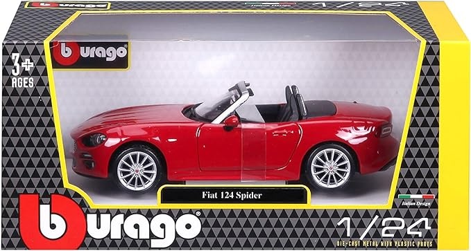 Bburago 1/24 Fiat 124 Spider miniatuur auto