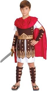 Carnaval kostuum gladiator maat 8-10 jaar