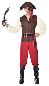 Eenogige Piet piraten kostuum voor mannen maat s