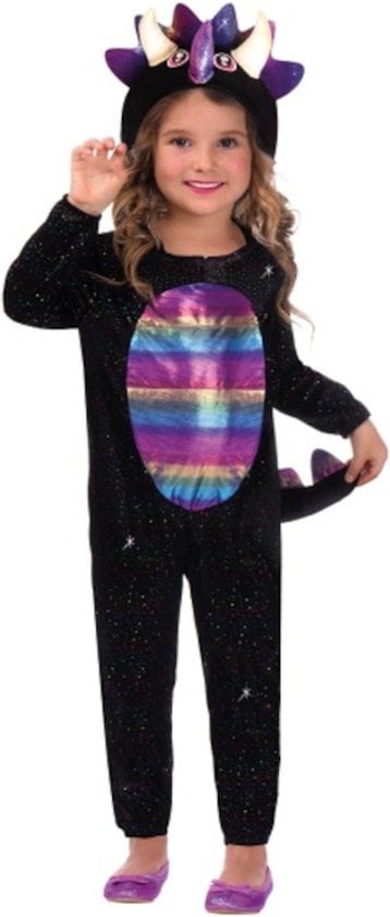 Amscan Verkleedpak Dinosaurus Meisjes Polyester Zwart