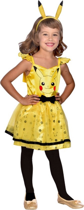 Amscan Verkleedjurk Pickachu Meisjes Polyester Geel Maat 6-8