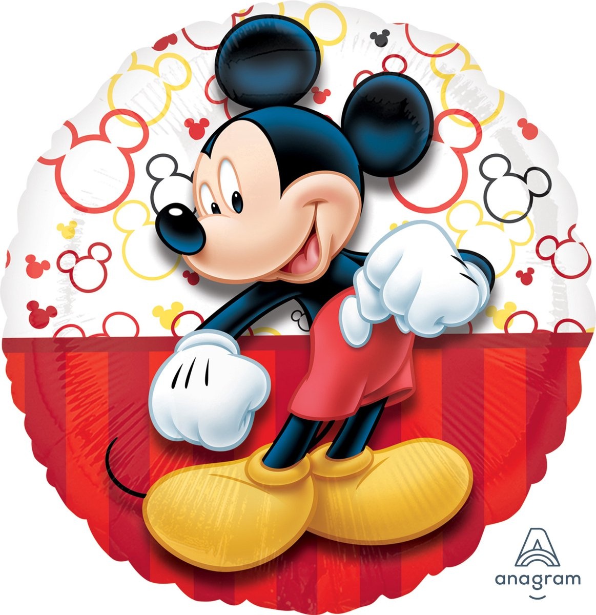 RIETHMULLER - Grote aluminium Mickey Mouse ballon 43cm