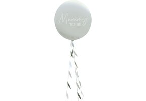 Mummy to be - 81 centimeter - ballon mommy to be XXL | baby shower ballon met papieren ballonstaart