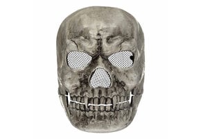 Amscan  Skull Masker met beweegbare kaak en skeletmotief One size