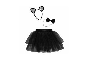 Amscan Accessoire set Kat - 3-delige set Zwart